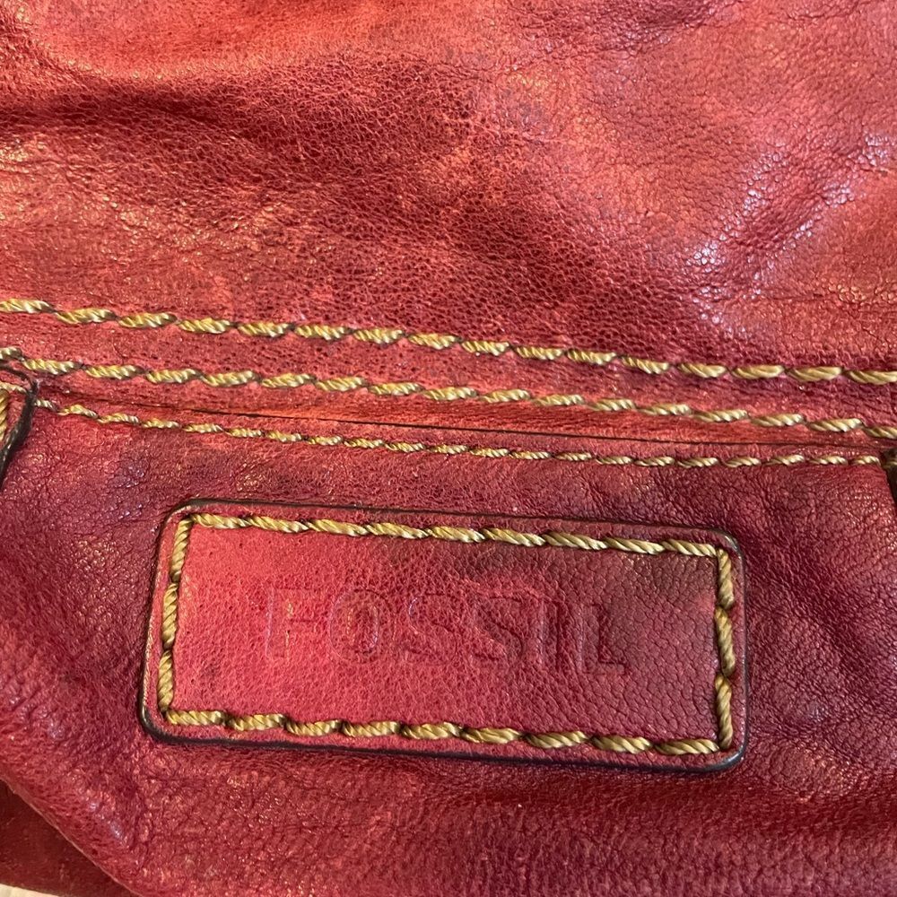 Fossil red leather bag - Picture 2 of 7